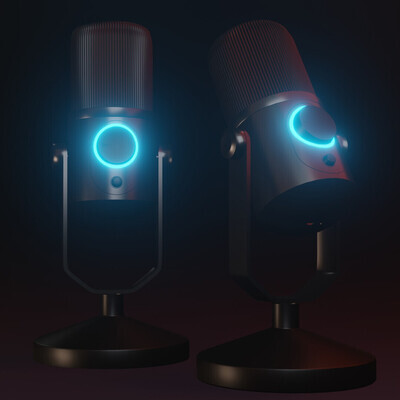 3D model of microphone