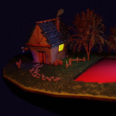 House near the blood lake