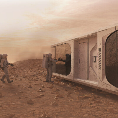 House capsule on Mars