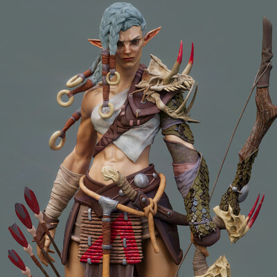 Elf Girl with Bow