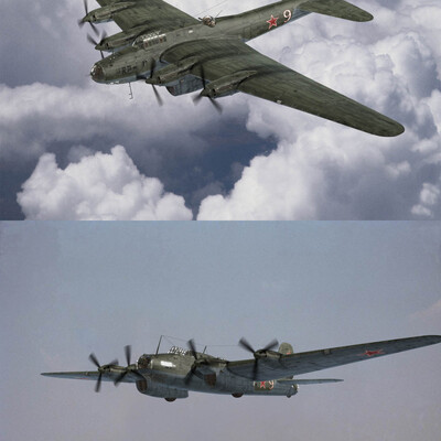 Pe-8 - teper s teksturami