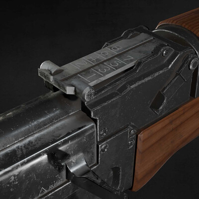 Kalashnikov machine gun
