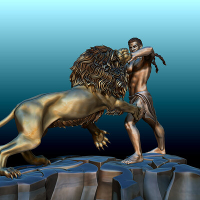 Samson vs Lion