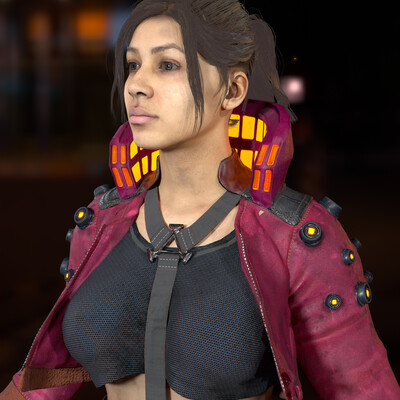 Cyberpunk character Sonya