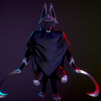 The wolf from the cartoon "Cat in boots'