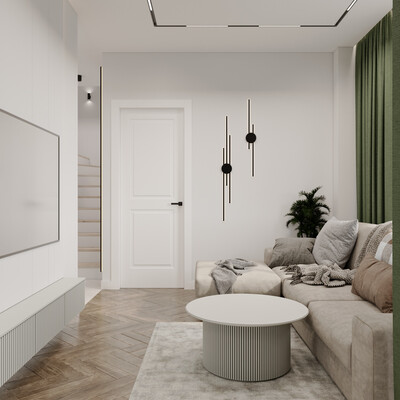 Visualization of the kitchen-living room