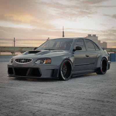 Hyundai Accent body kit
