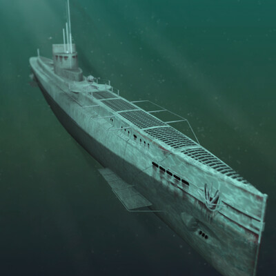 Submarina germanskogo flota 1915-go goda.