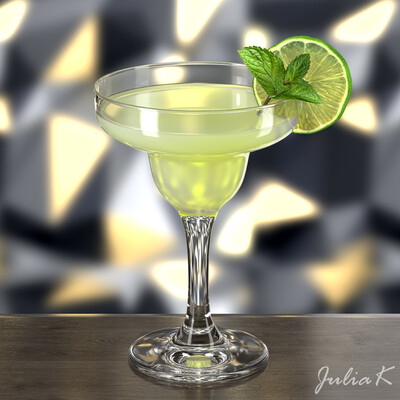 Illustrations with cocktails and bar drinks