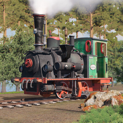 Steam locomotive (Stylized)