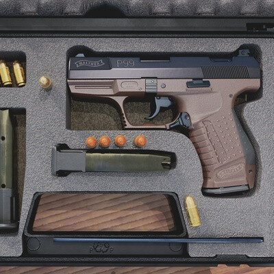 Walther P99 low-poly
