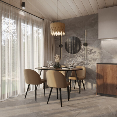 Visualization of the interior of the guest house