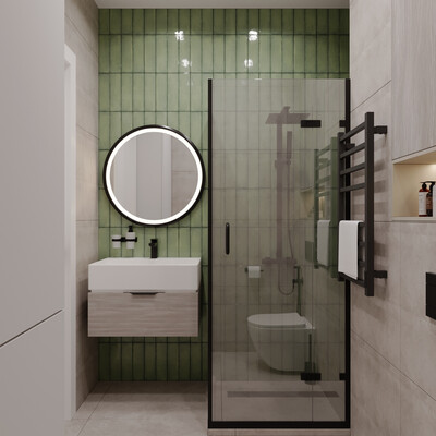 Visualization of the shower