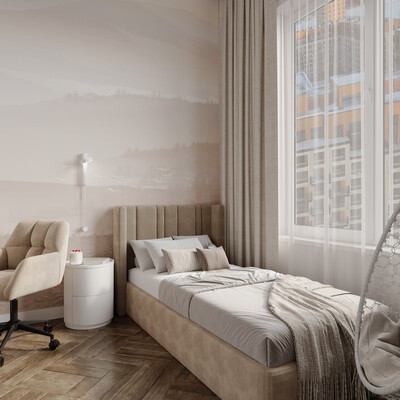 Visualization of a girl's bedroom