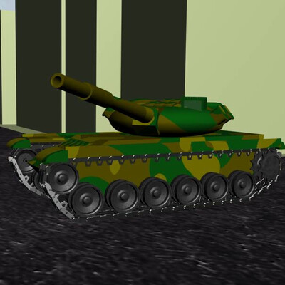 Tank v sredi yaschikov