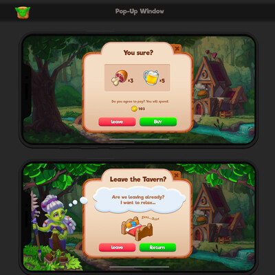 Aliona Miahkova / course "Design of game interfaces (UI/UX)"