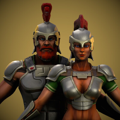 Barbarian Heavy Armor Set RTS