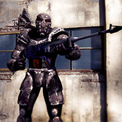 Combat cop in streets