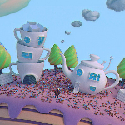 The tea house. Harvesting the magical harvest