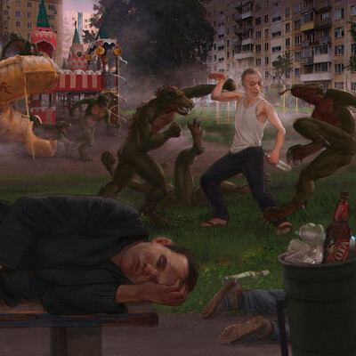 Russes vs Lizards: Drunken Master
