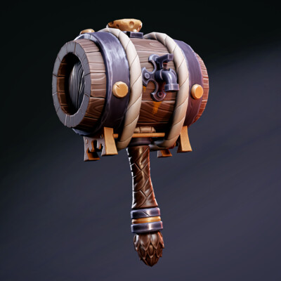 Stylized keg hammer