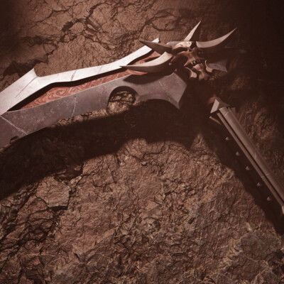 Weapons of the main character of the game Darksiders 2