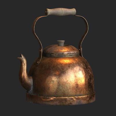 Old Brass Teapot