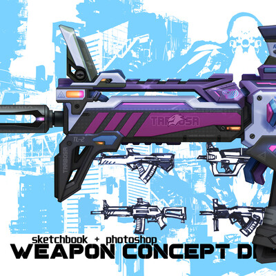 Tarbosa Zeus / KAIJU-RX7 // Pulse Assault Rifle concept