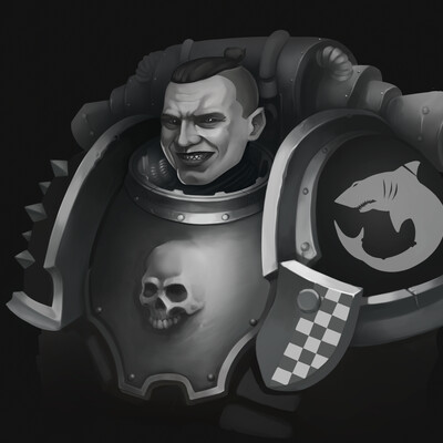 My portrait as an Astartes from Warhammer