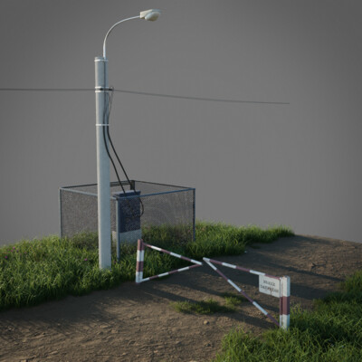 Old road Diorama