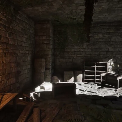 Ruins animated render