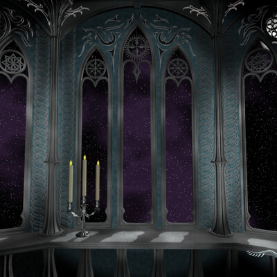 Night in castle