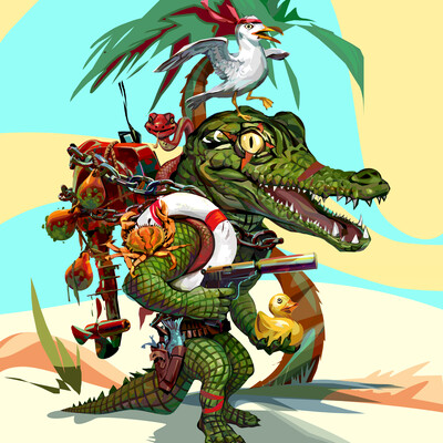The Junkyard Crocodile