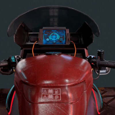 "BEL-J " game-ready motorcycle - Concept Art