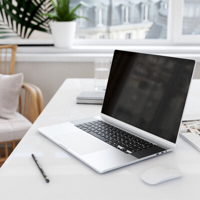 Closeup laptop