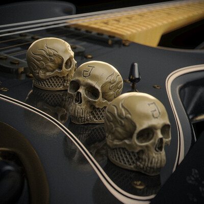 guitar regulator "skull"