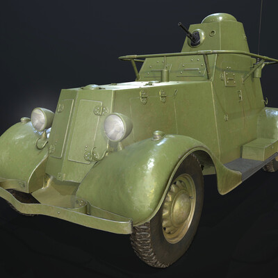 USSR armored car "BA-20" - 1937 (commander's)