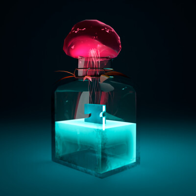 Bottle with liquid