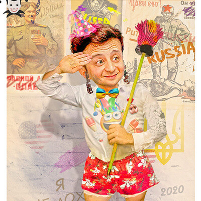 Vladimir Zelensky caricature