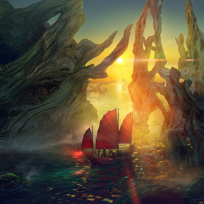 Daria Khmelevskaya / course "Environment Concept Art"