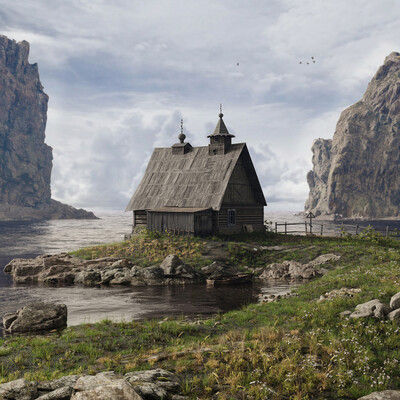 Alexander Chekhutin – Render of the day “Old Church”