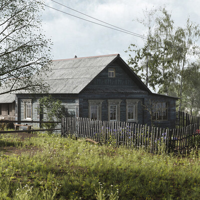 Alexander Chekhutin – Render of the day “House in the village”