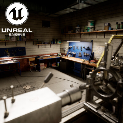 Garage Environment gameready