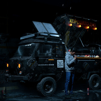 UAZ Bukhanka Food Truck