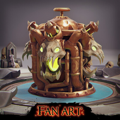 Darksiders Genesis environment Props Bandle. Fam Art.