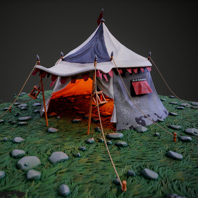 Stylized tent