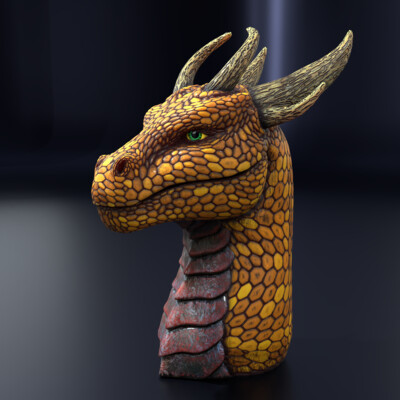 The dragon is blazing