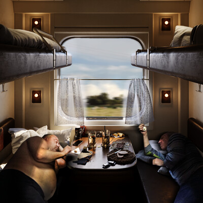 On the train