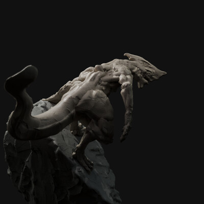 Vr creature sculpt sketch