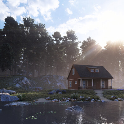 House on the shore